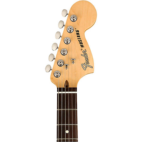 Fender American Performer Mustang Rosewood Fingerboard Electric Guitar Satin Sonic Blue - musicians--Friend