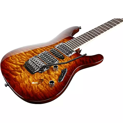 Ibanez S Series S670QM Electric Guitar Dragon Eye Burst - musicians--Friend