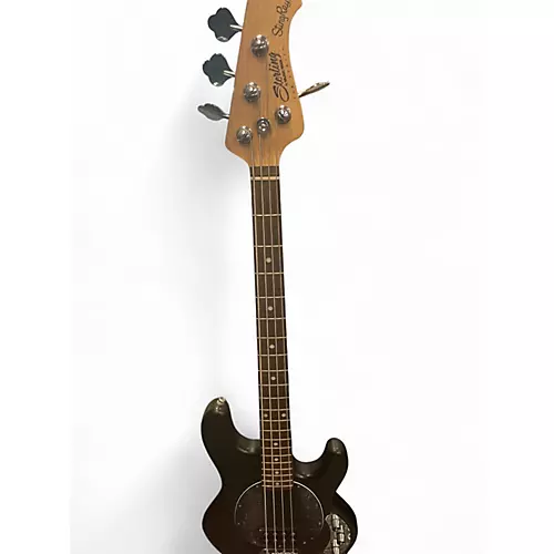 Used Sterling by Music Man STINGRAY RAY4 Trans Black Electric Bass Guitar Trans Black - musicians--Friend