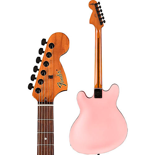Fender Tom DeLonge Starcaster Electric Guitar Satin Shell Pink - musicians--Friend