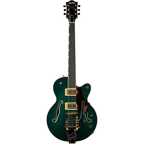 Gretsch Guitars G6659TG Players Edition Broadkaster Jr. Center Block Single-Cut With String-Thru Bigsby and Gold Hardware Cadillac Green - musicians--Friend