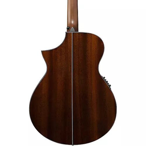 Ibanez AEWC32FM Thinline Acoustic-Electric Guitar Dark Green Sunset Fade - musicians--Friend