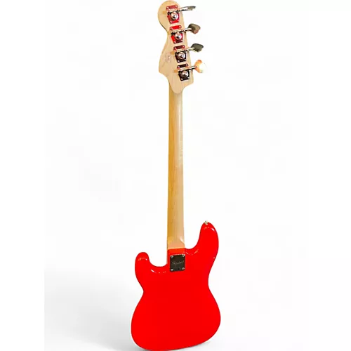 Used Squier Affinity Precision Bass Candy Apple Red Electric Bass Guitar Candy Apple Red - musicians--Friend