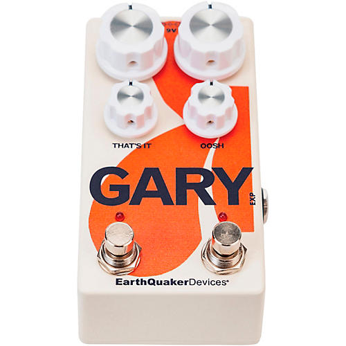 EarthQuaker Devices Gary Automatic Pulse Width Modulation Fuzz and Dynamic Natural Overdrive Effects Pedal Cream and Orange - musicians--Friend
