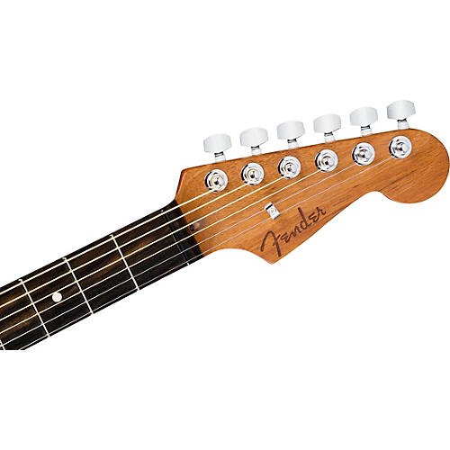 Fender American Acoustasonic Jazzmaster All-Mahogany Acoustic-Electric Guitar Bourbon Burst - musicians--Friend