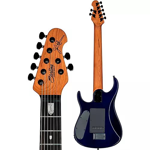 Sterling by Music Man JP157D John Petrucci Signature With DiMarzio Pickups 7-String Electric Guitar Blood Orange Burst - musicians--Friend