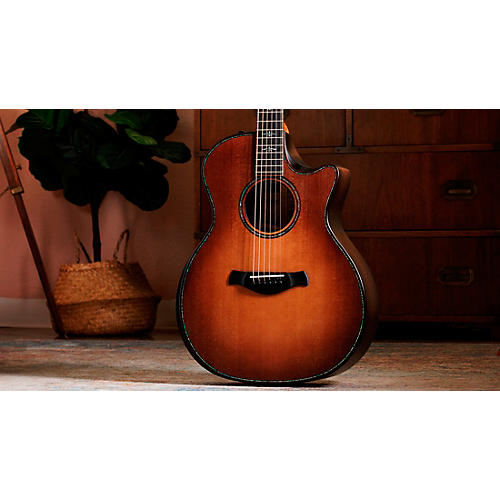 Taylor 914ce Builder's Edition Grand Auditorium Acoustic-Electric Guitar Wild Honey Burst - musicians--Friend