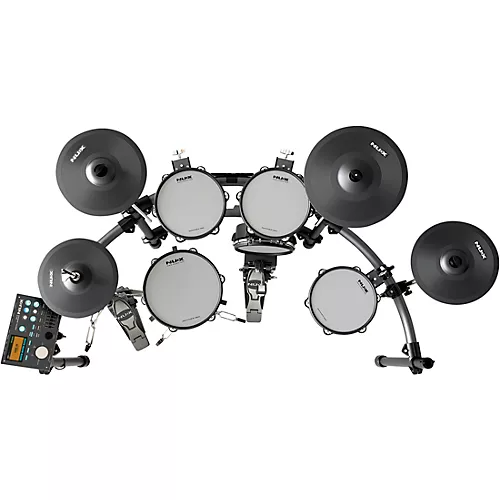 NUX NUX DM-8 All Remo Mesh-Head Digital Drum Kit Black - musicians--Friend