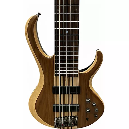 Used Ibanez BTB 747 7-STRING Natural Electric Bass Guitar Natural - musicians--Friend