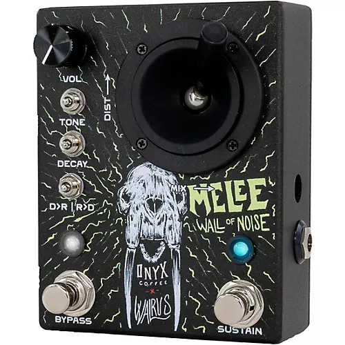 Walrus Audio Melee Wall of Noise Reverb and Distortion Effects Pedal - Onyx Edition Black - musicians--Friend