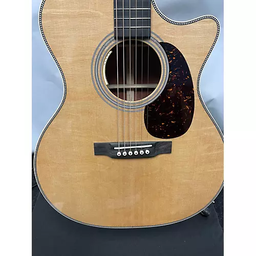 Used Martin custom shop grand performance bearclaw/quilted bubinga Natural Acoustic Electric Guitar Natural - musicians--Friend