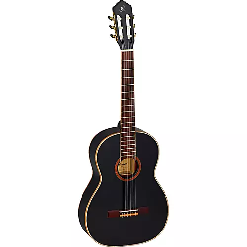 Ortega Family Series R221BK Classical Guitar Gloss Black - musicians--Friend