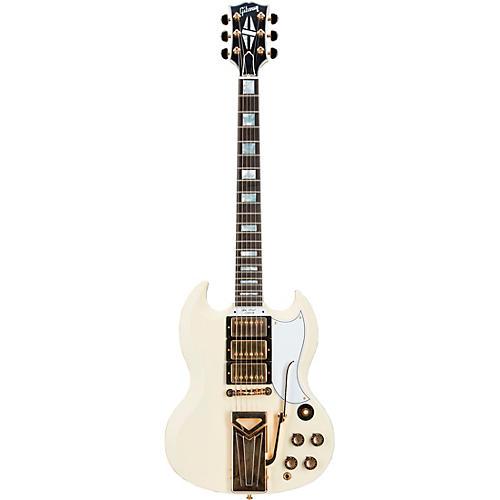 Gibson Custom 60th Anniversary 1961 SG Les Paul Custom VOS Electric Guitar Classic White - musicians--Friend