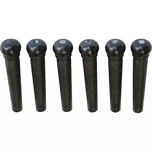 Graph Tech Tusq Ivory Acoustic Guitar Bridge Pins Black White Dot - musicians--Friend