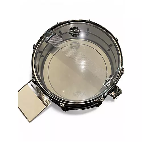 Used TAMA 14X6.5 Metalworks Snare Black Chrome Drum Black Chrome 213 - musicians--Friend