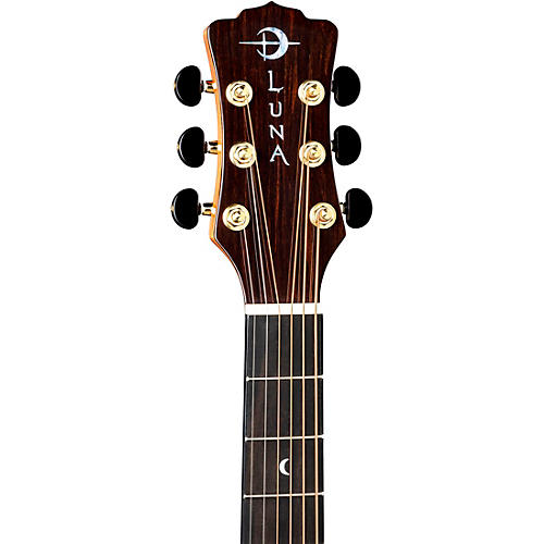 Luna Vista Wolf Tropical Wood Left-Handed Acoustic-Electric Guitar Gloss Natural - musicians--Friend