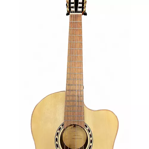 Used Lucero LFN200SCE Natural Classical Acoustic Electric Guitar Natural - musicians--Friend