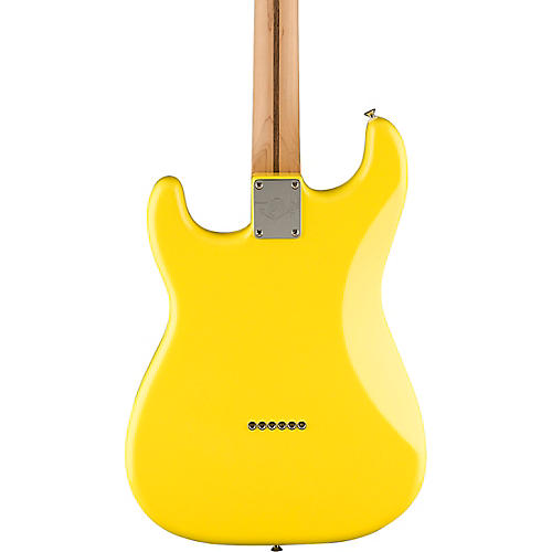 Fender Tom DeLonge Stratocaster Electric Guitar With Invader SH8 Pickup Graffiti Yellow - musicians--Friend