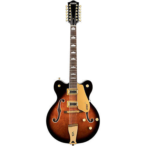 Gretsch Guitars G5422G-12 Electromatic Classic Hollowbody Double-Cut 12-String With Gold Hardware Electric Guitar Single Barrel Burst - musicians--Friend