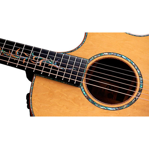Taylor Custom Bearclaw Sitka Spruce-Bocote Grand Auditorium Acoustic-Electric Guitar Shaded Edge Burst - musicians--Friend