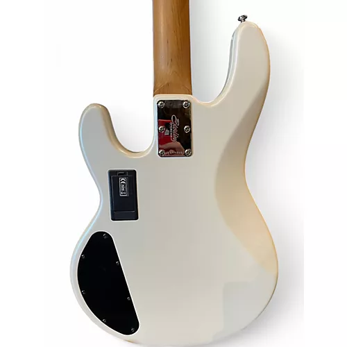 Used Sterling by Music Man Ray34HH Pearl White Electric Bass Guitar Pearl White - musicians--Friend