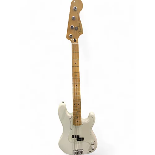 Used Fender Player Precision Bass Arctic White Electric Bass Guitar Arctic White - musicians--Friend