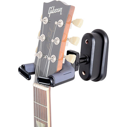 Proline MOUNT Premium Wall-Mounted Guitar Hanger With Auto-Closing Yoke Mahogany - musicians--Friend