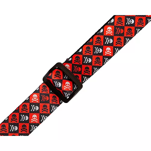 Levy's MPJR 1 1/2 inch Wide Kids Guitar Strap Black, Blue - musicians--Friend