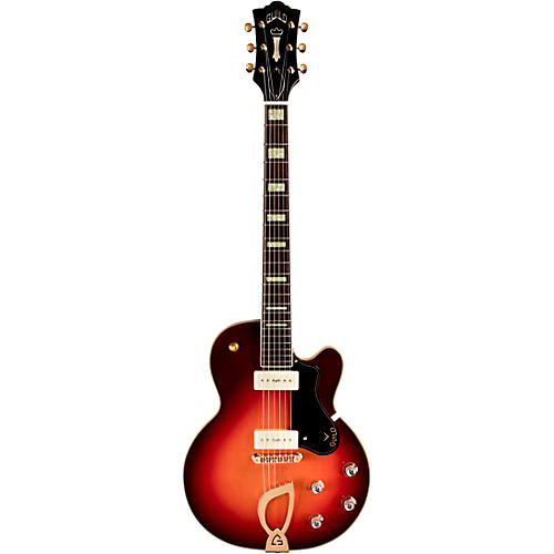 Guild M-75 Aristocrat Hollowbody Archtop Electric Guitar Antique Sunburst - musicians--Friend