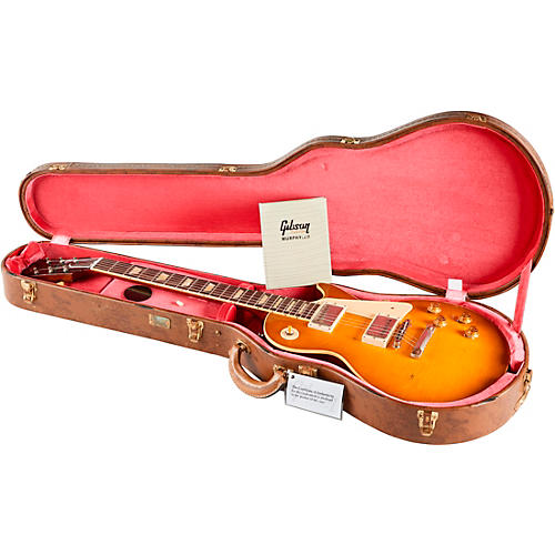Gibson Custom Murphy Lab 1958 Les Paul Standard Reissue Heavy Aged Electric Guitar Lemon Burst - musicians--Friend