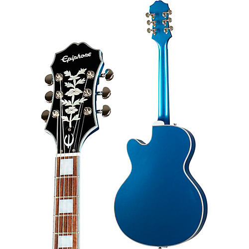 Epiphone Emperor Swingster Hollowbody Electric Guitar Delta Blue Metallic - musicians--Friend