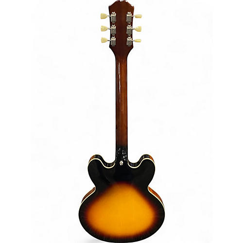 Used Epiphone 335 inspired by gibson Tobacco Burst Hollow Body Electric Guitar Tobacco Burst - musicians--Friend