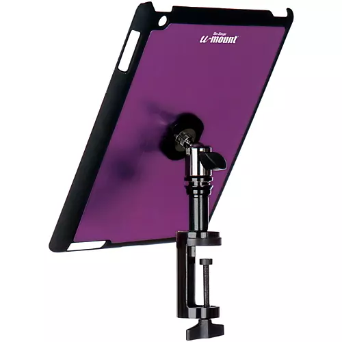 On-Stage TCM9163 Quick Disconnect Table Edge Tablet Mounting System with Snap-On Cover Purple - musicians--Friend