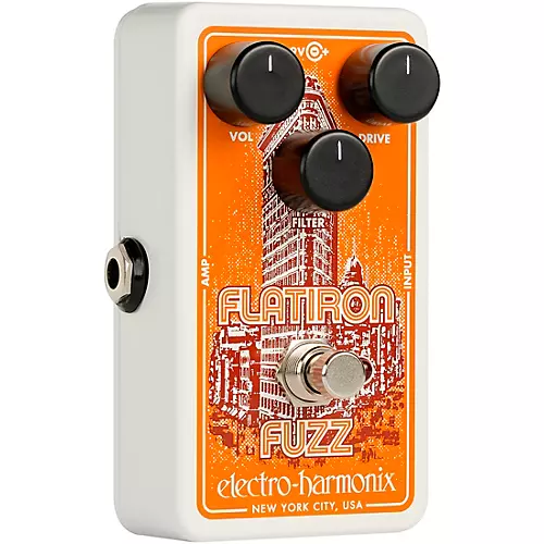 Electro-Harmonix Flatiron Fuzz Op-Amp Powered Fuzz/Distortion Effects Pedal - musicians--Friend