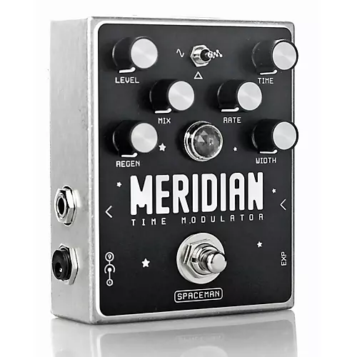 Spaceman Effects Meridian Time Modulator Effects Pedal Silver Standard - musicians--Friend