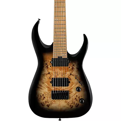 Jackson Pro Series Signature Misha Mansoor Juggernaut HT7P Black Burst Burl - musicians--Friend