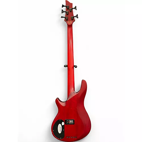 Used Schecter Guitar Research C-5GT Trans Red Electric Bass Guitar Trans Red - musicians--Friend