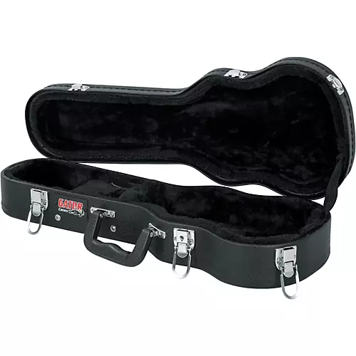 Gator Soprano Ukulele Wood Case Black - musicians--Friend