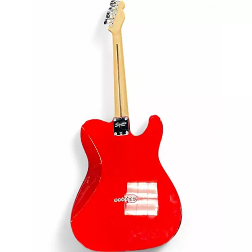 Used Squier Contemporary Telecaster HH Left Handed Candy Apple Red Electric Guitar Candy Apple Red - musicians--Friend