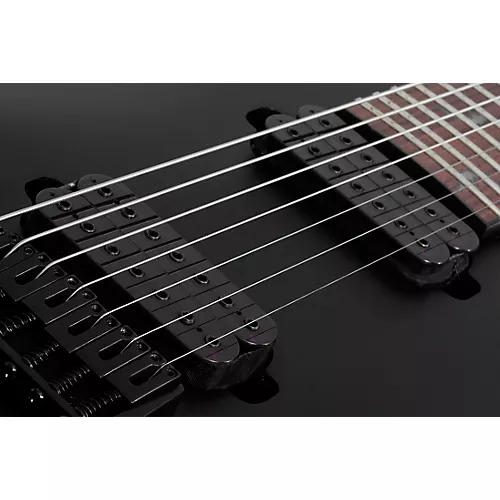 Schecter Guitar Research Damien-7 7-String Electric Guitar Satin Black - musicians--Friend