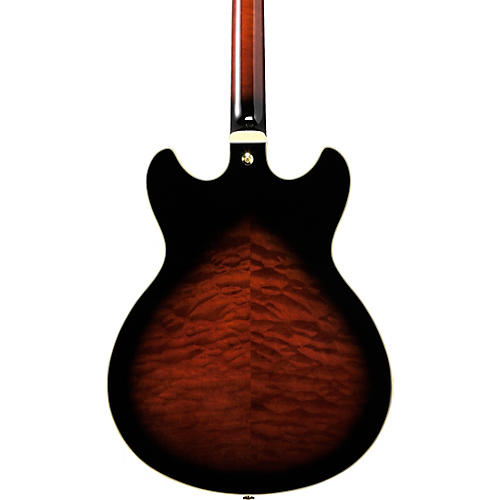 Ibanez Artcore Expressionist AS93QMSP Semi-Hollowbody Electric Guitar Dark Brown Sunburst - musicians--Friend