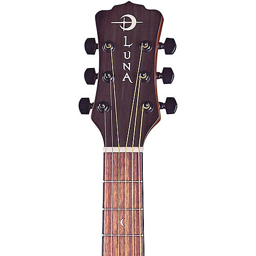 Luna Safari Tribal Travel Acoustic-Electric Left-Handed Guitar Tobacco Sunburst - musicians--Friend