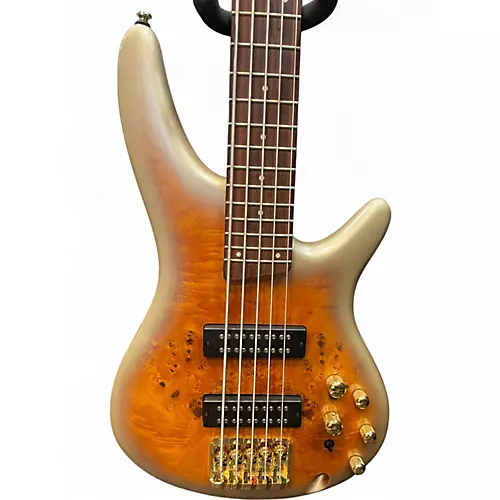Used Ibanez SR405 5 String DUNE BURLE Electric Bass Guitar DUNE BURLE - musicians--Friend