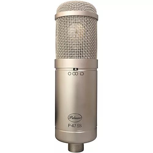 Peluso Microphone Lab P-47 SS Solid-State Large-Diaphragm Multi-Pattern Microphone Kit Nickel - musicians--Friend