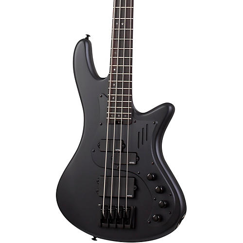 Schecter Guitar Research Stiletto-4 Stealth Pro Satin Black - musicians--Friend