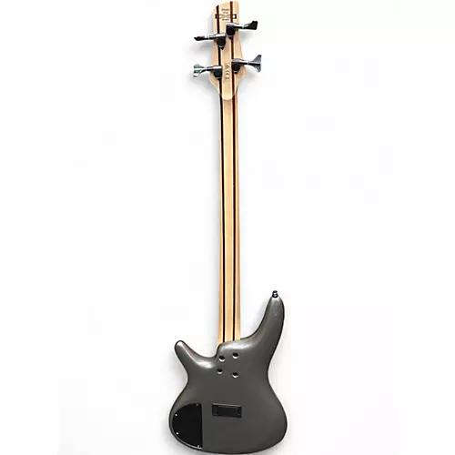 Used Ibanez SR300 Silver Electric Bass Guitar Silver - musicians--Friend