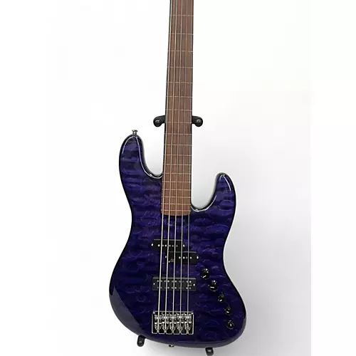 Used 2017 Spector Coda 5XL Purple Electric Bass Guitar Purple - musicians--Friend