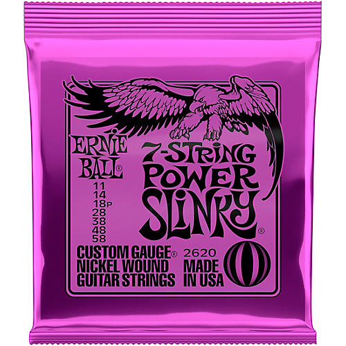 Ernie Ball 2620 Nickel 7-String Power Slinky Electric Guitar Strings - musicians--Friend