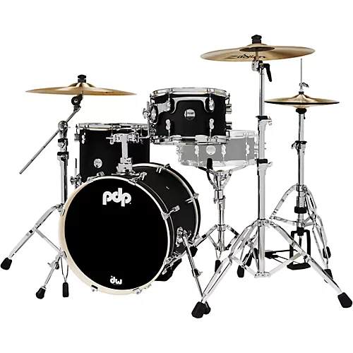PDP by DW Concept Maple 3-Piece Bop Shell Pack Satin Black - musicians--Friend