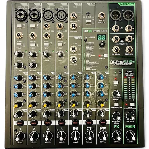 Used Mackie PROFX10 V3 Unpowered Mixer - musicians--Friend